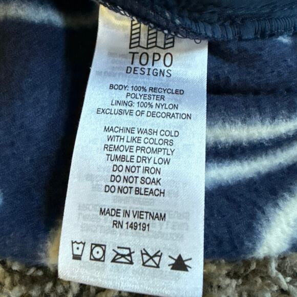 Topo Designs x Denver Broncos Vista 1/4 Zip Snap Fleece Pullover Jacket Size XS - Picture 5 of 6